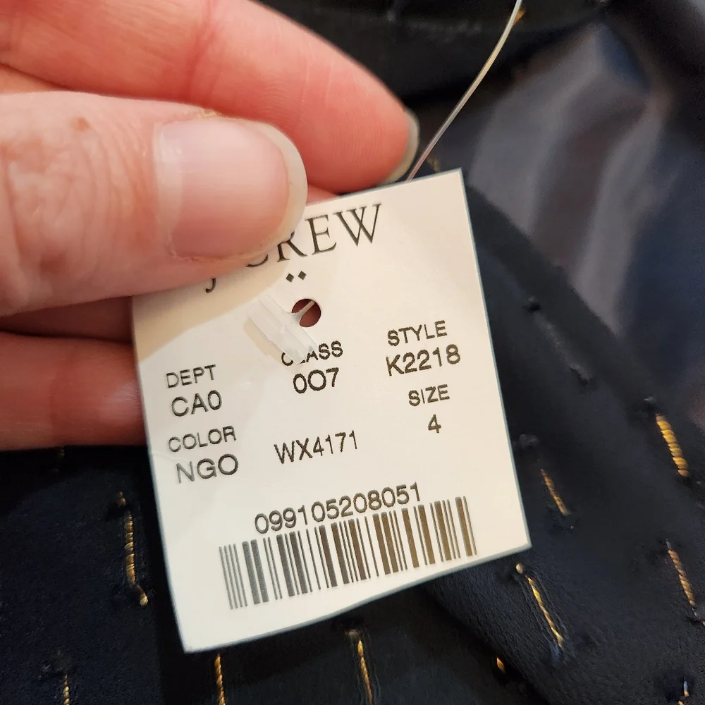 J. Crew Gold Thread Tie-Neck Tank